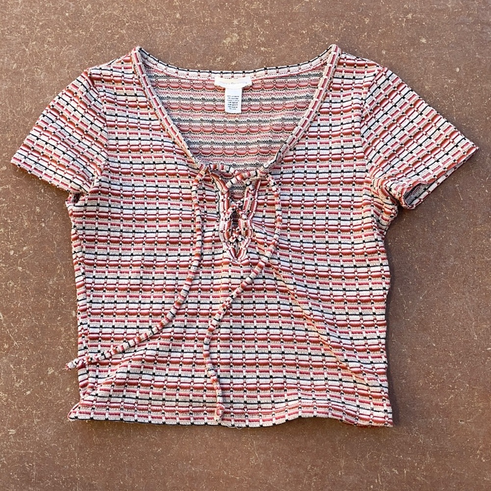 Full Tilt Tie multicolor 70s Style Crop